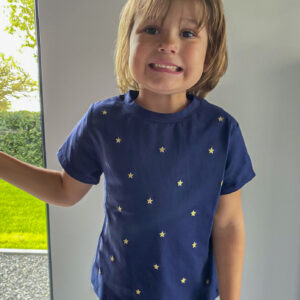 T-shirt étoiles enfant bleu