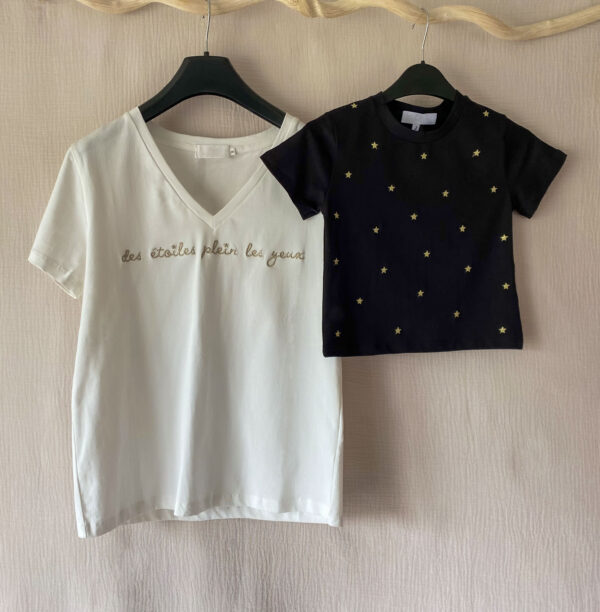 T-shirt étoiles enfant bleu