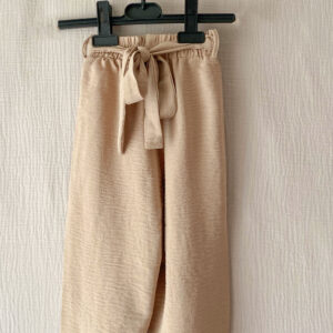 Pantalon large beige enfant