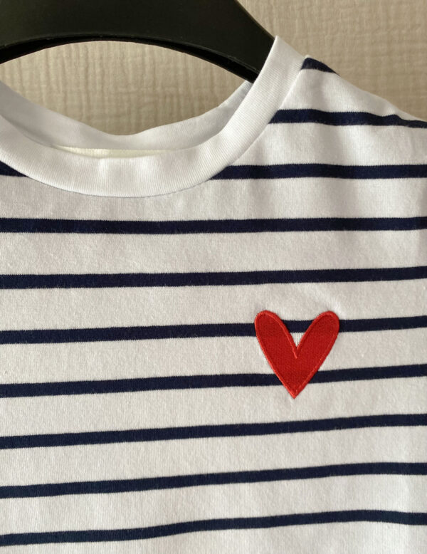 T-Shirt rayé bleu enfant